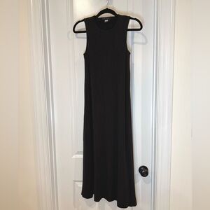 Hatch maternity sleeveless knit dress, high neck, black, size 0